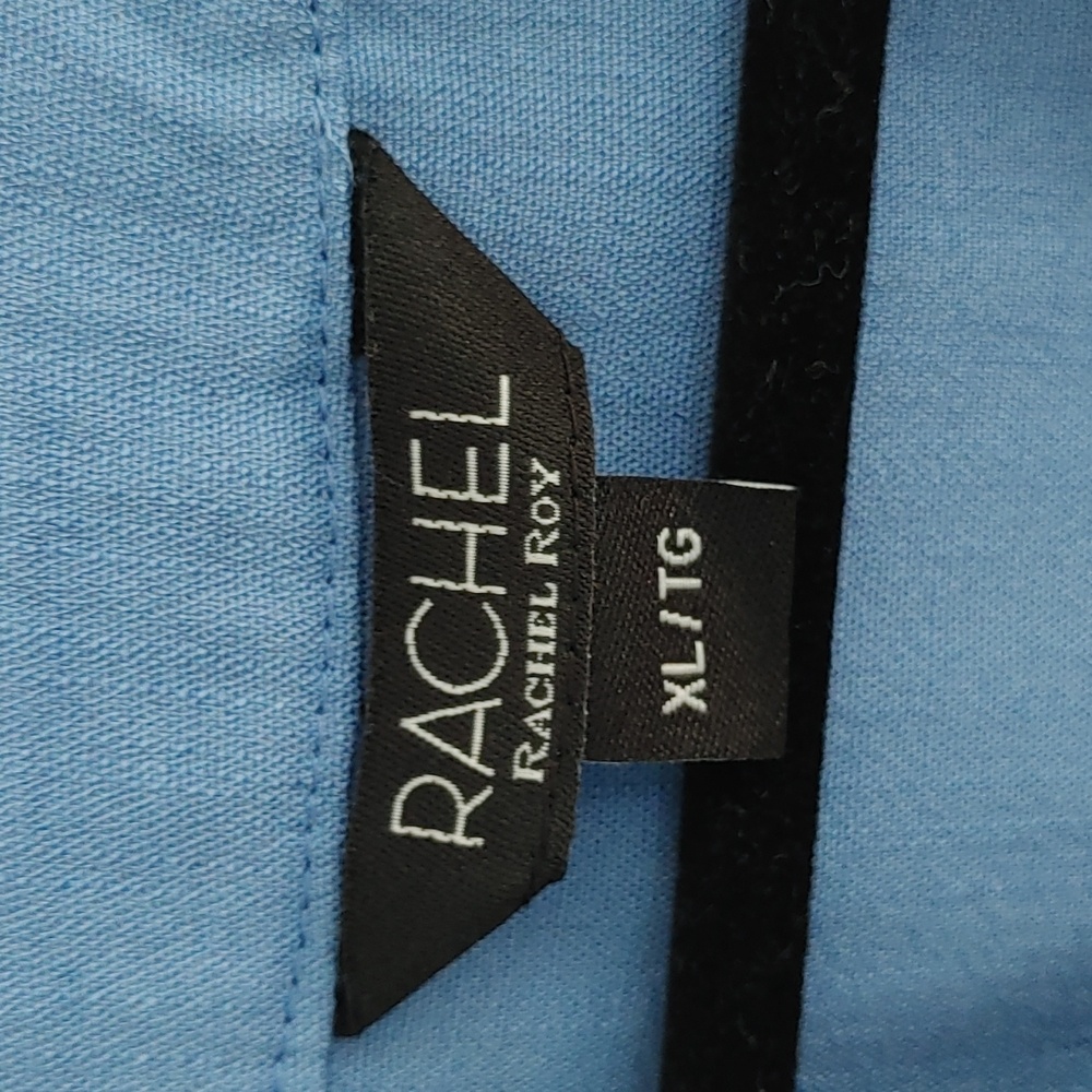 NWOT Rachel Roy Blue Women's Short Sleeve Top Blouse XL - Picture 2 of 7